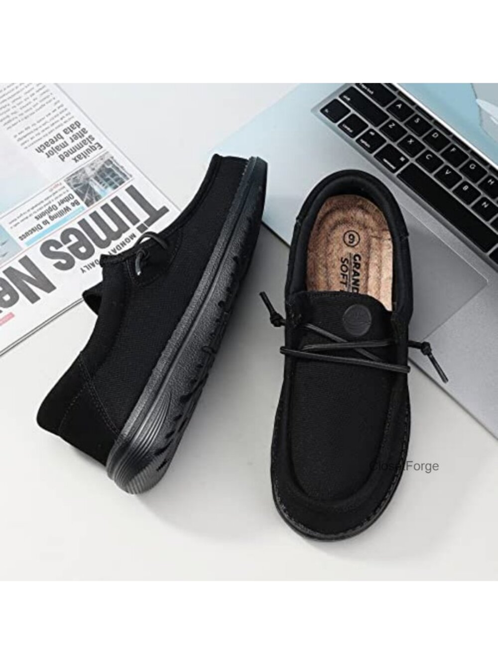 Women's Slip On Walking Shoes Lightweight Loafers Cotton Linen Round Toe